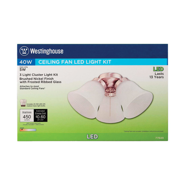 Westinghouse Led 3 Light Kit Bn 77849